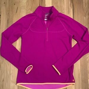 Champion Powertrain Duofold Warm Ctrl 1/4 Zip Long Sleeve Pullover Women’s M